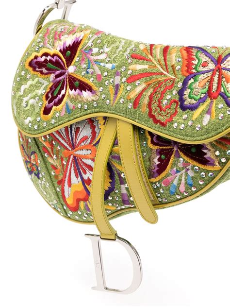 dior saddle bag butterfly